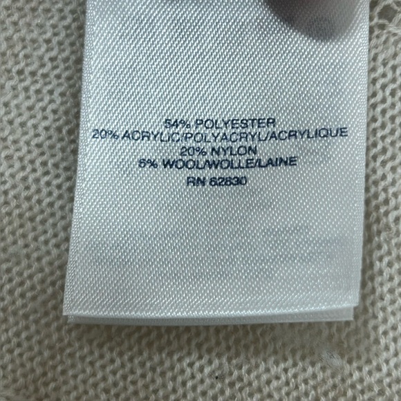 Lands' End Cream Knit Women's Cape Poncho Size: One Size - Picture 4 of 5